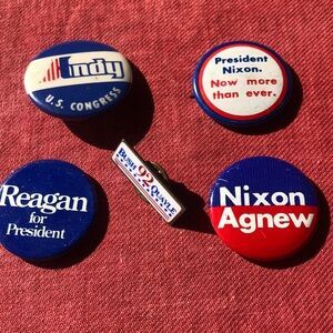 Presidential election Nixon Agnew Reagan bush Quayle Andy for congress